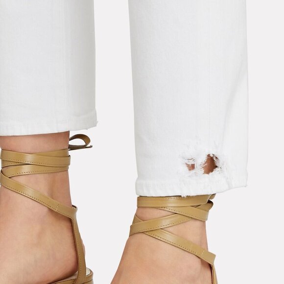 Agolde Toni Mid-Rise Straight Leg Jean in White Size 27 - Picture 14 of 14